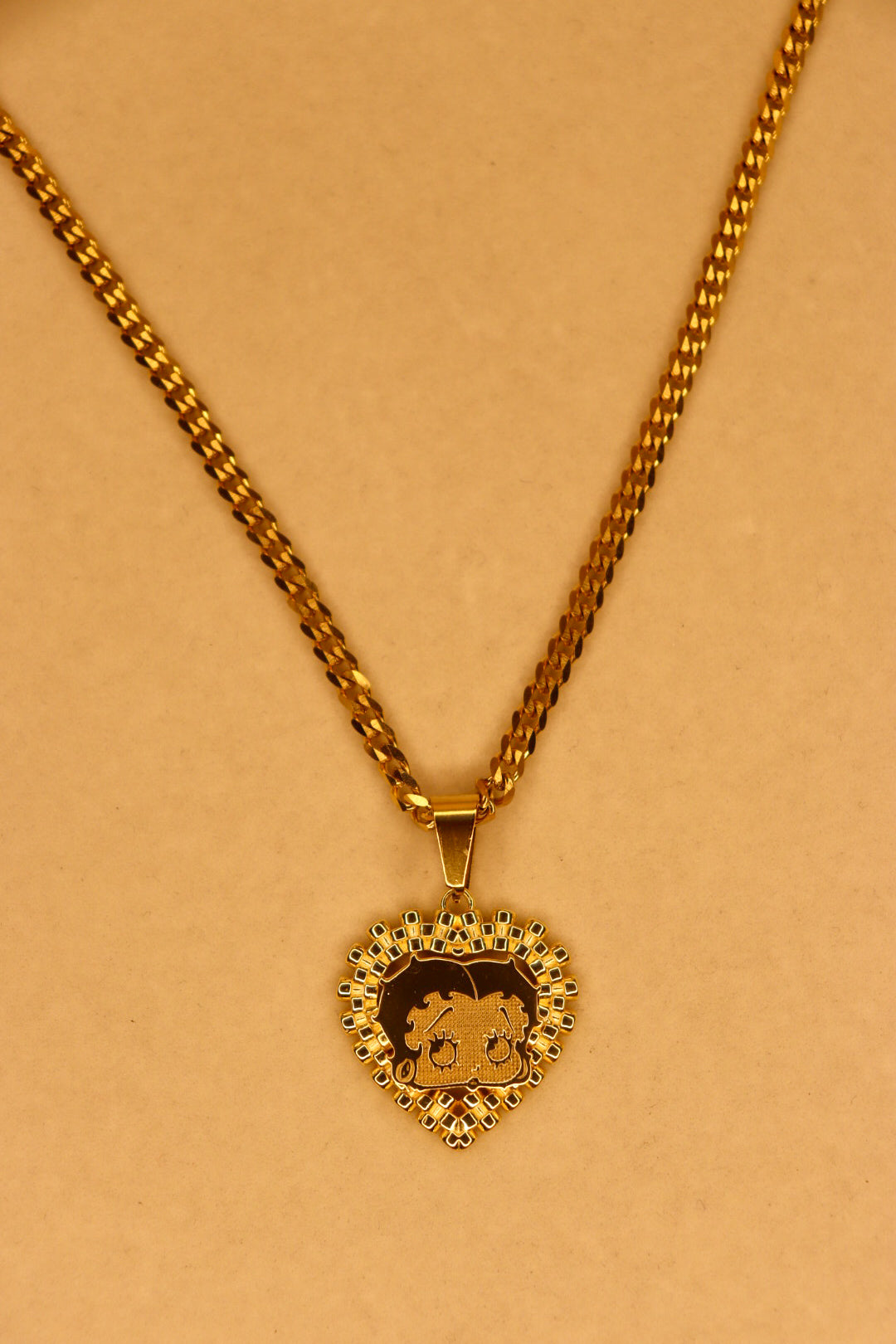 Betty Boop Heart Rolex Necklace
