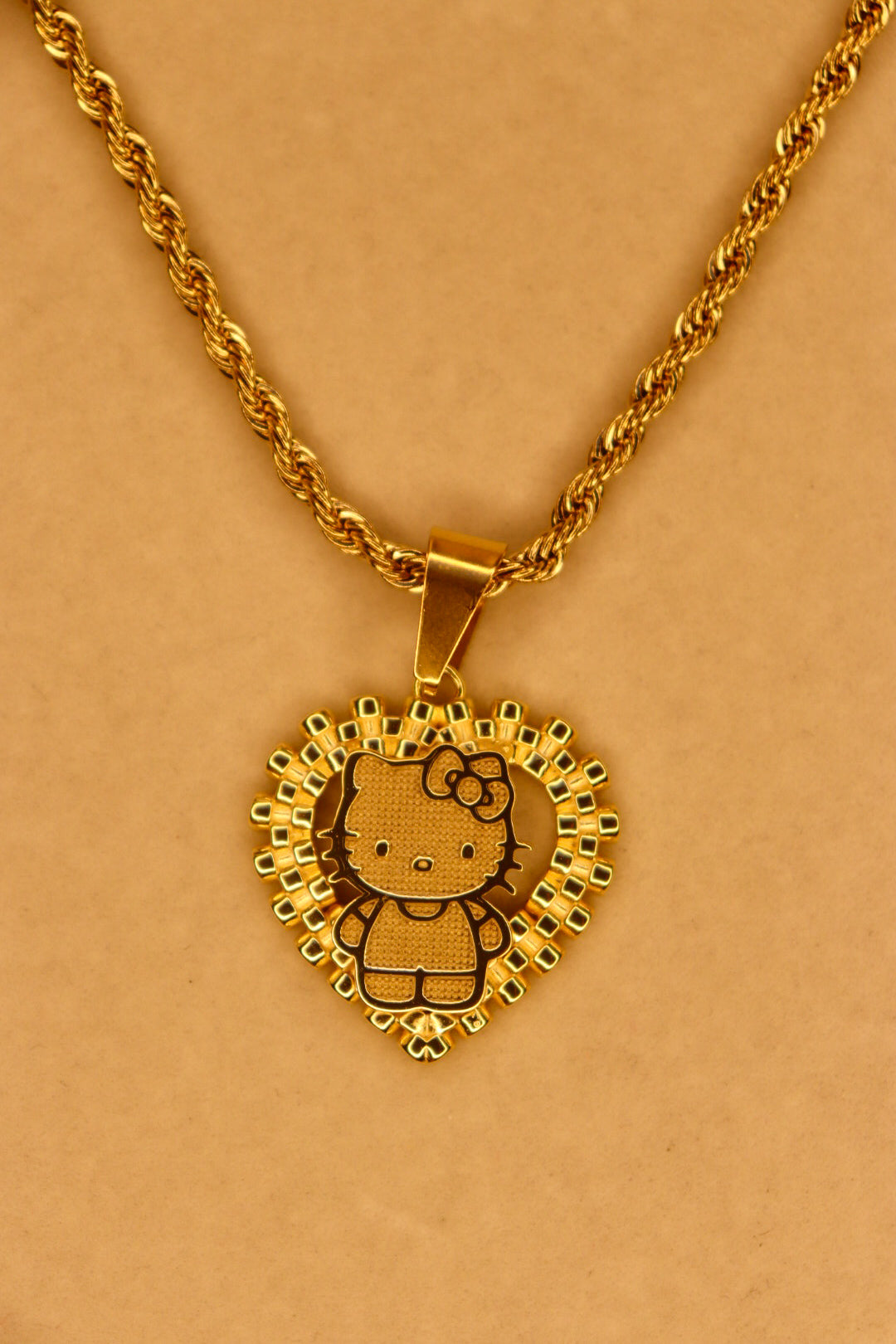 Hello Kitty Heart Rolex Necklace