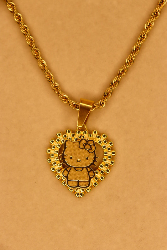 Hello Kitty Heart Rolex Necklace