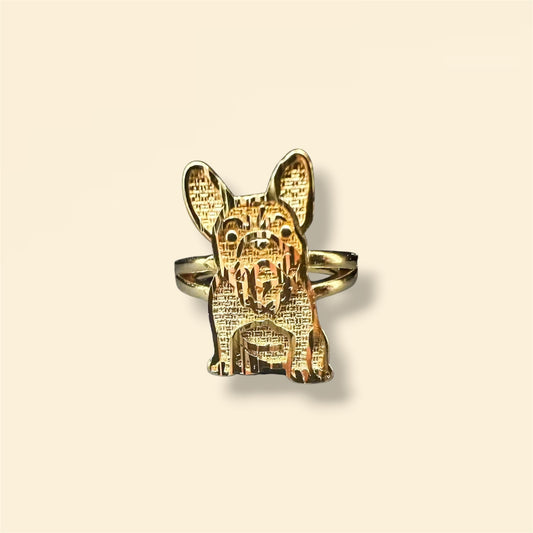 Gold Frenchie Ring