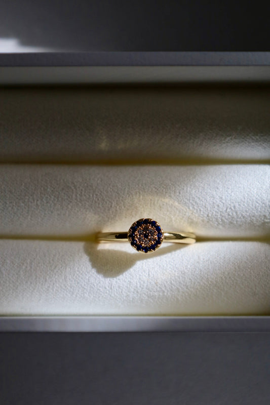 Evil eye ring (adjustable)