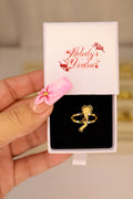 Betty Boop Flirt Ring – 18k Gold Plated