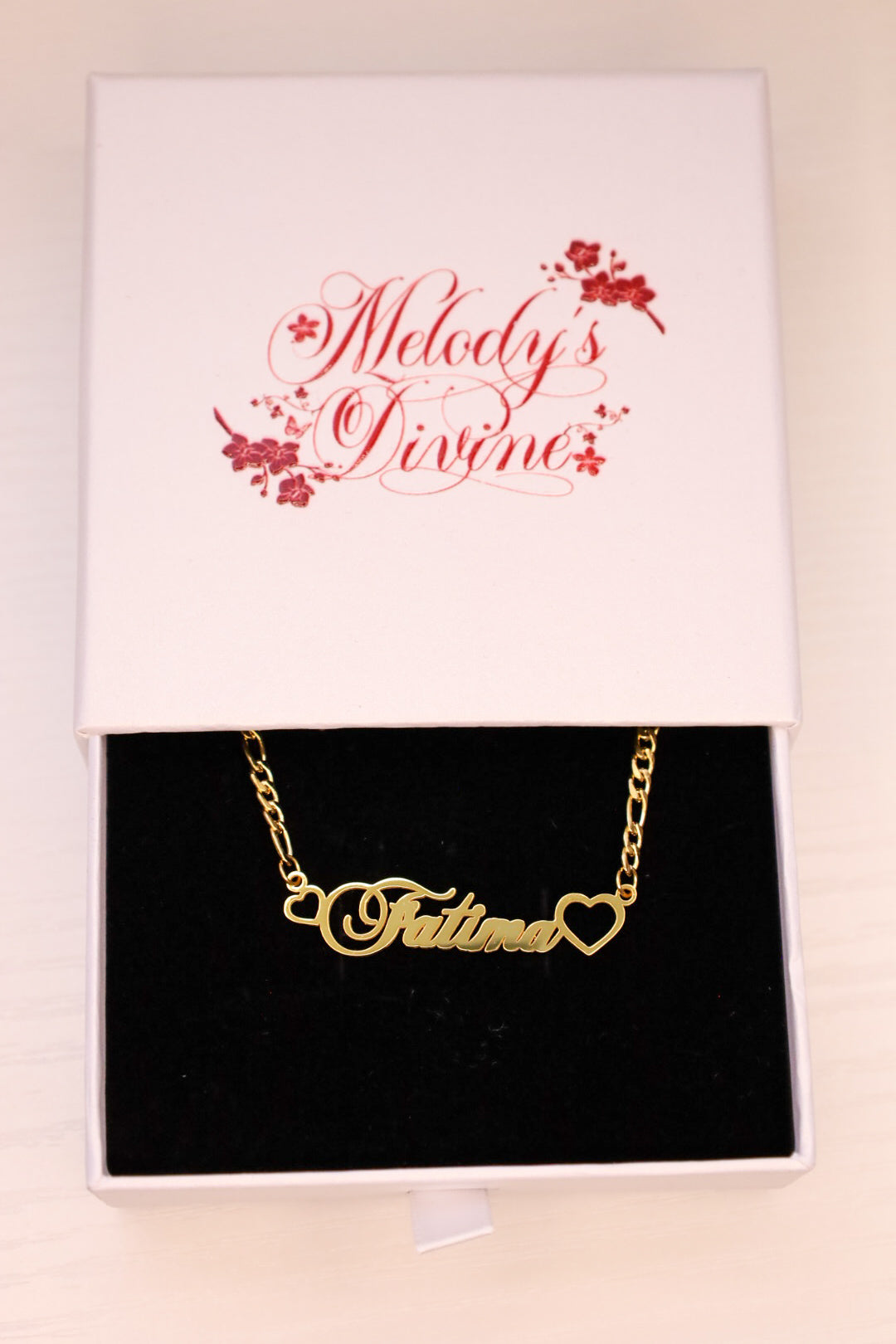 Dreamy Double Heart Name Necklace