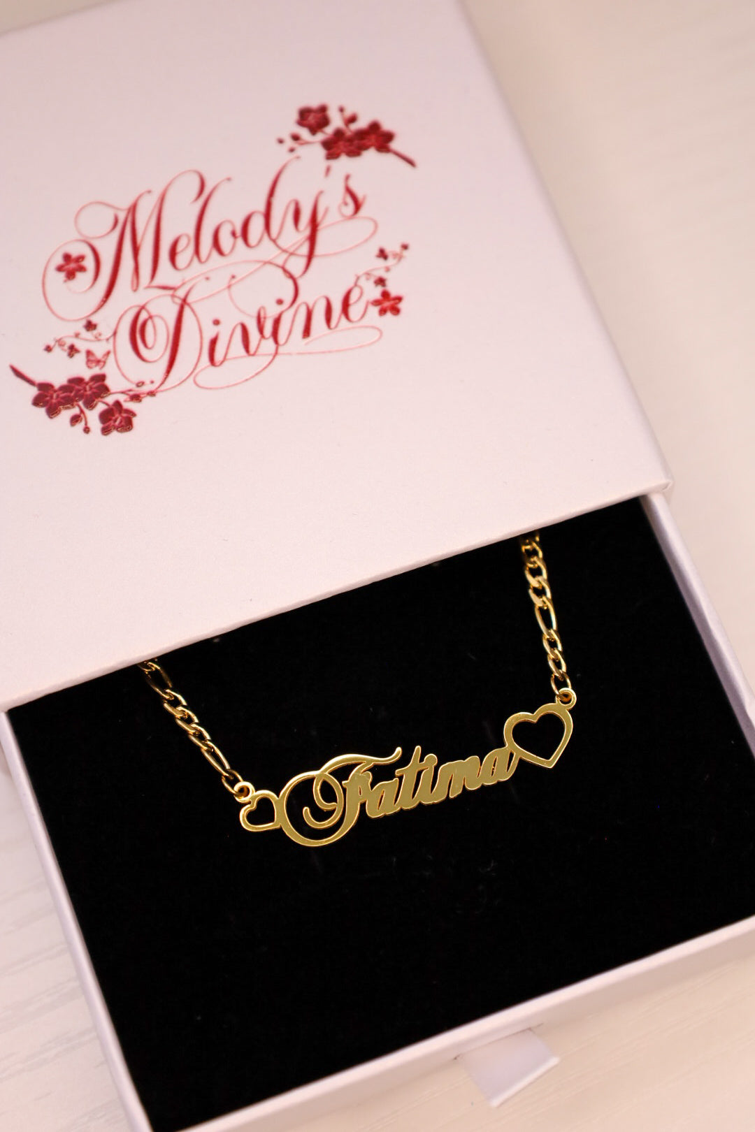 Dreamy Double Heart Name Necklace