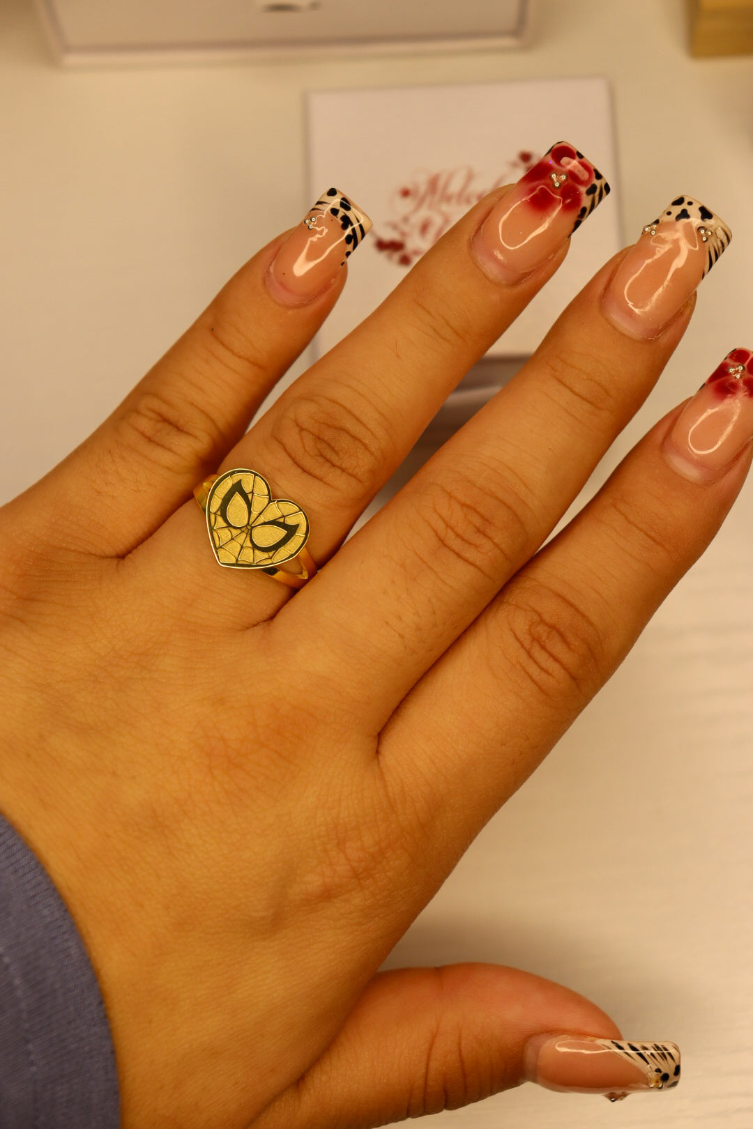 Spidey Heart Ring