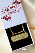 Custom nameplate necklace