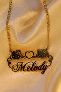 Custom Kitty Double Face Necklace