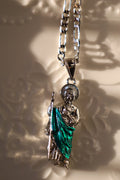 Silver San Judas necklace