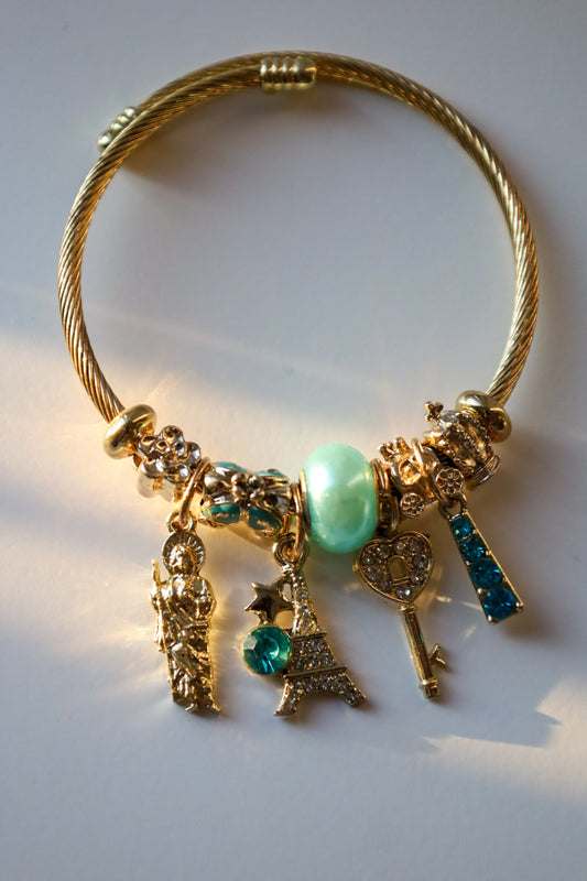 Paris san judas charm bracelet
