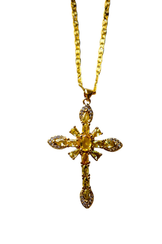 Belle cross necklace