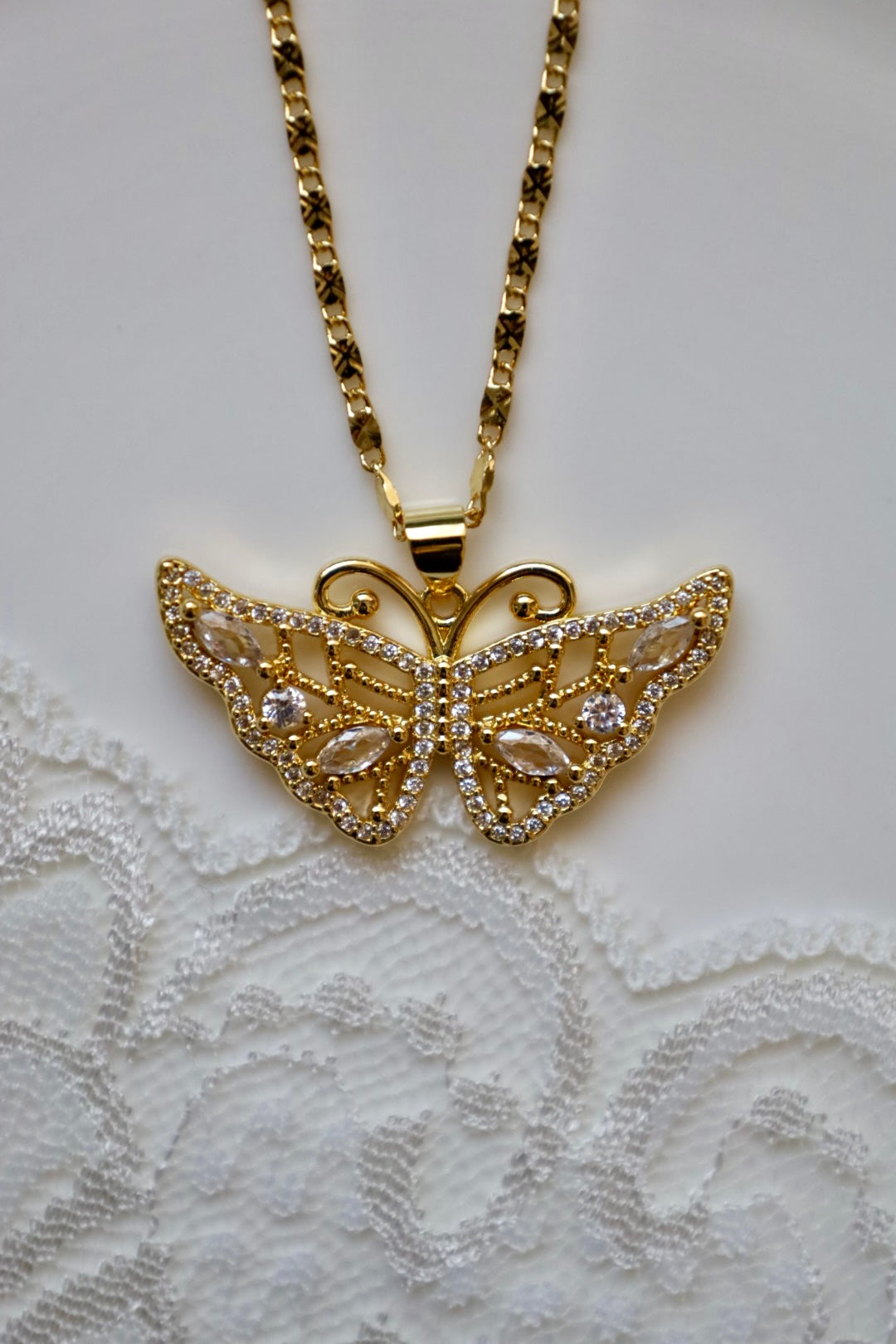 Idalia butterfly necklace