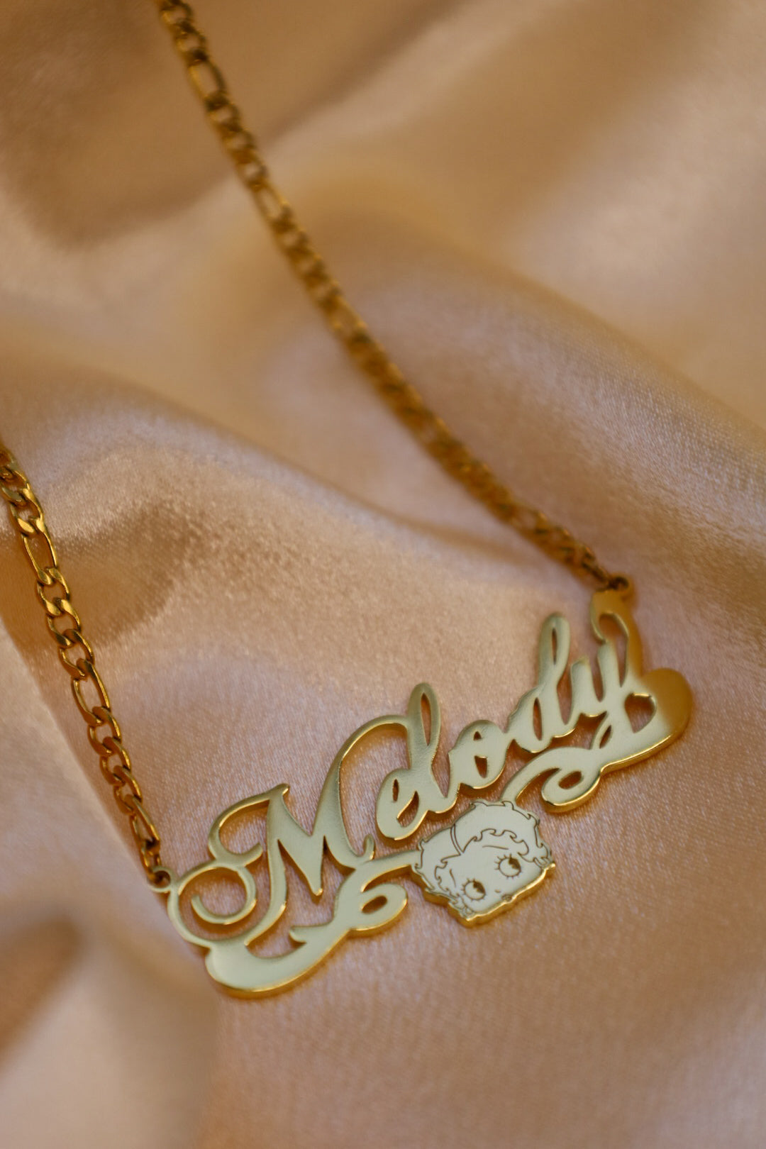 Betty boop custom name necklace
