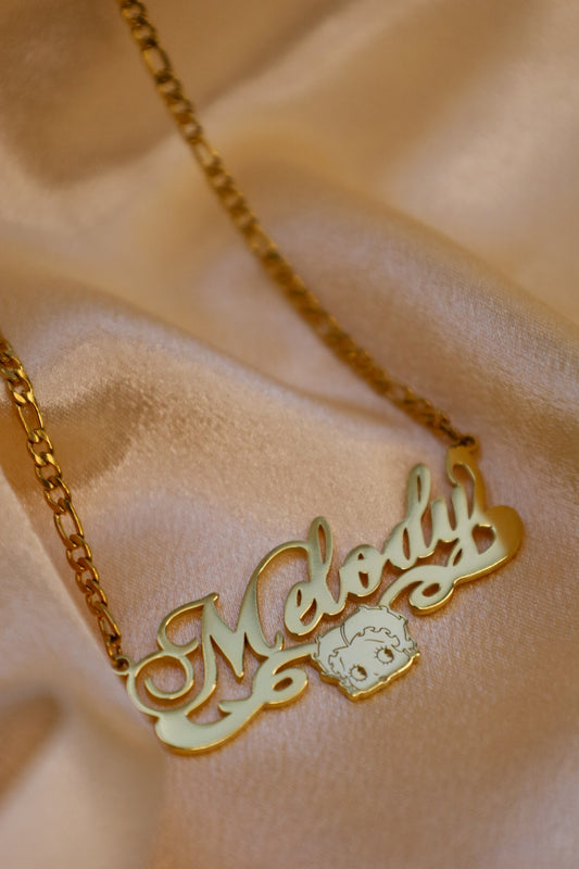 Betty boop custom name necklace