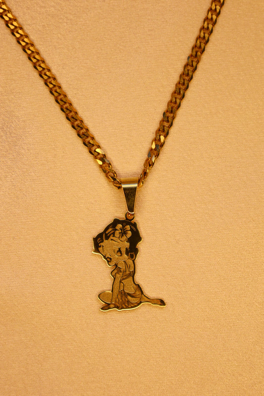 Divine Tropic Betty Boop Necklace