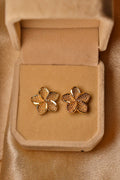 Plumeria Stud Earrings