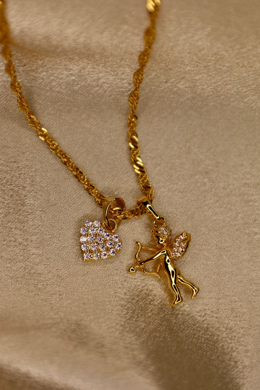 Angel energy necklace set