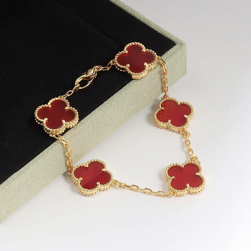 Red clover bracelet