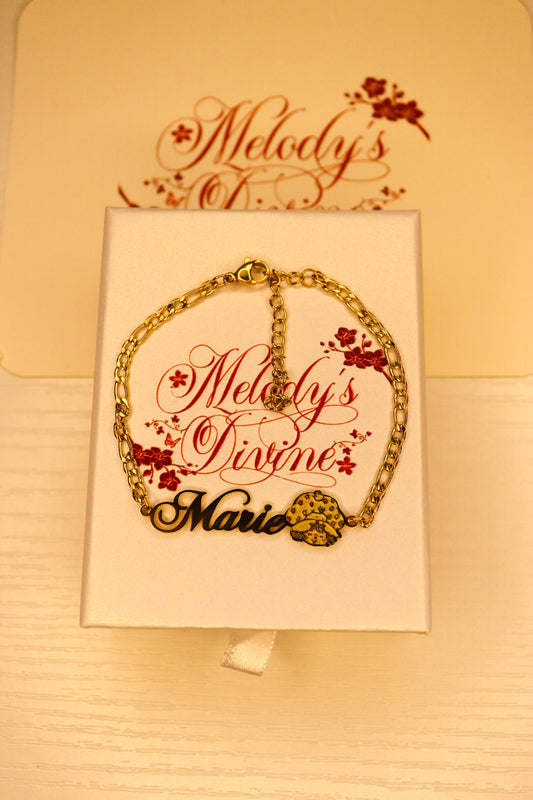 Custom Strawberry Shortcake Name Bracelet (Vintage Inspired)