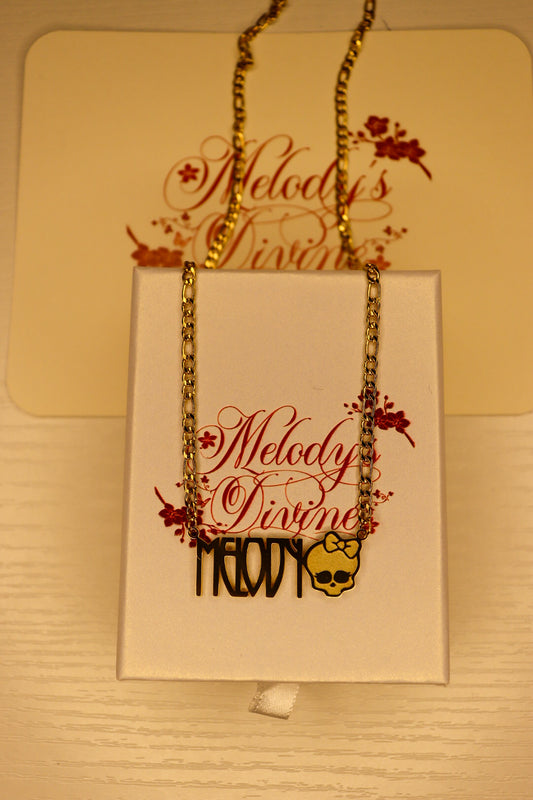 Custom Monster High Name Necklace