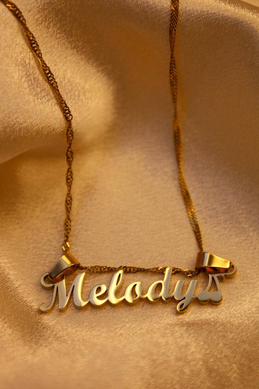 Cherry custom name necklace