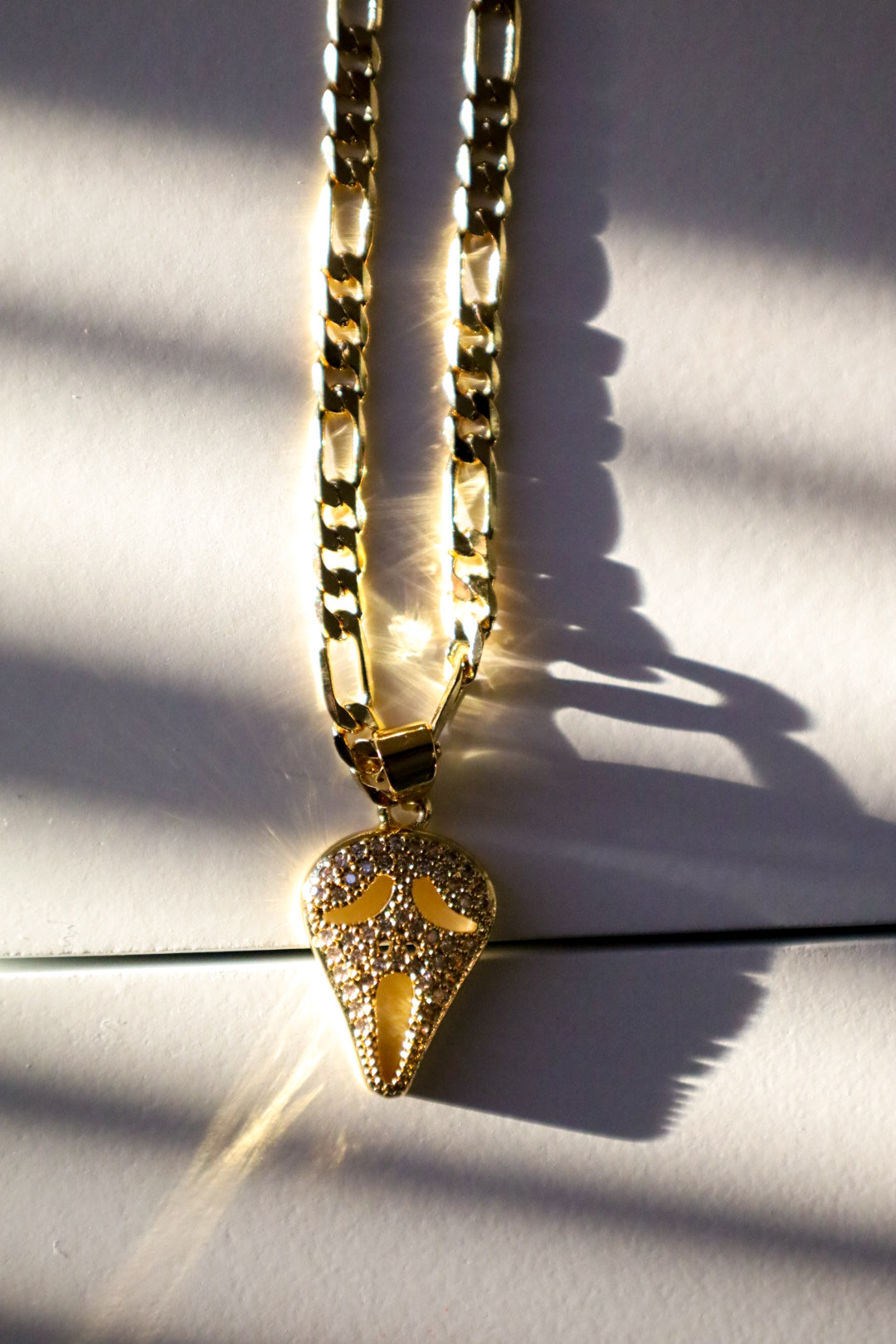 Ghost face necklace