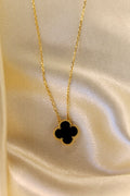 Black clover necklace