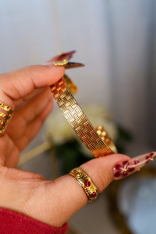 Ancient Bloom Cuff Bracelet