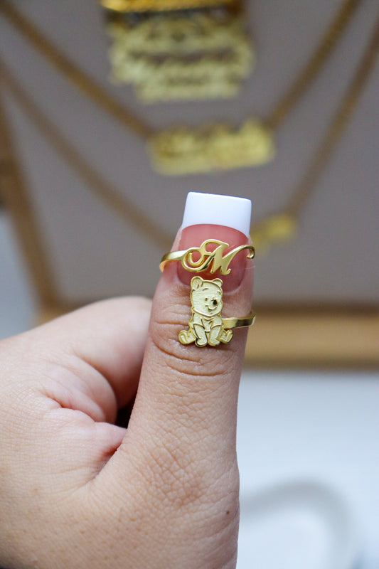Winnie Initial Ring