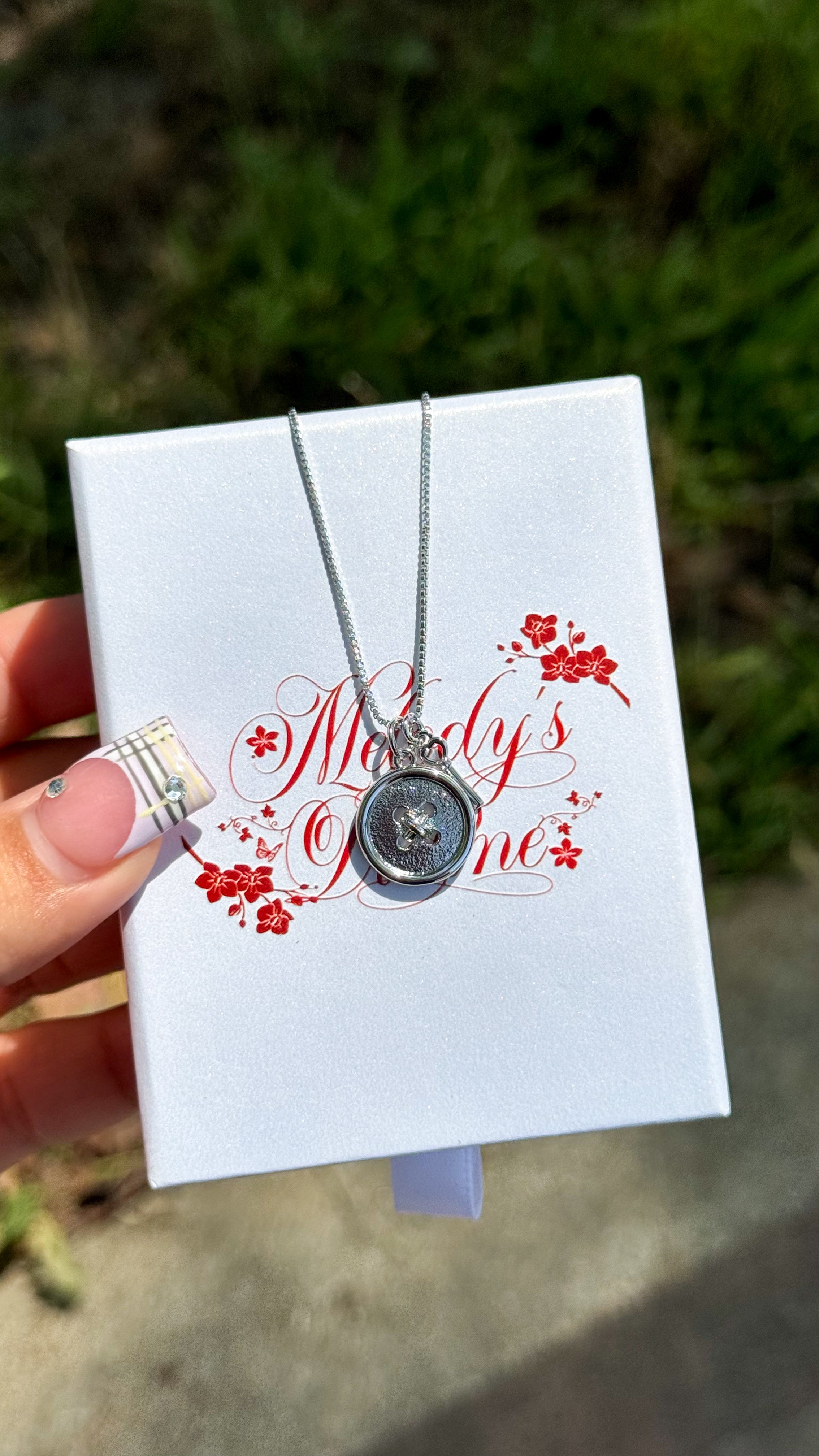 Button X Key Necklace – Melody's Divine