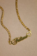 Dreamy Double Heart Name Necklace