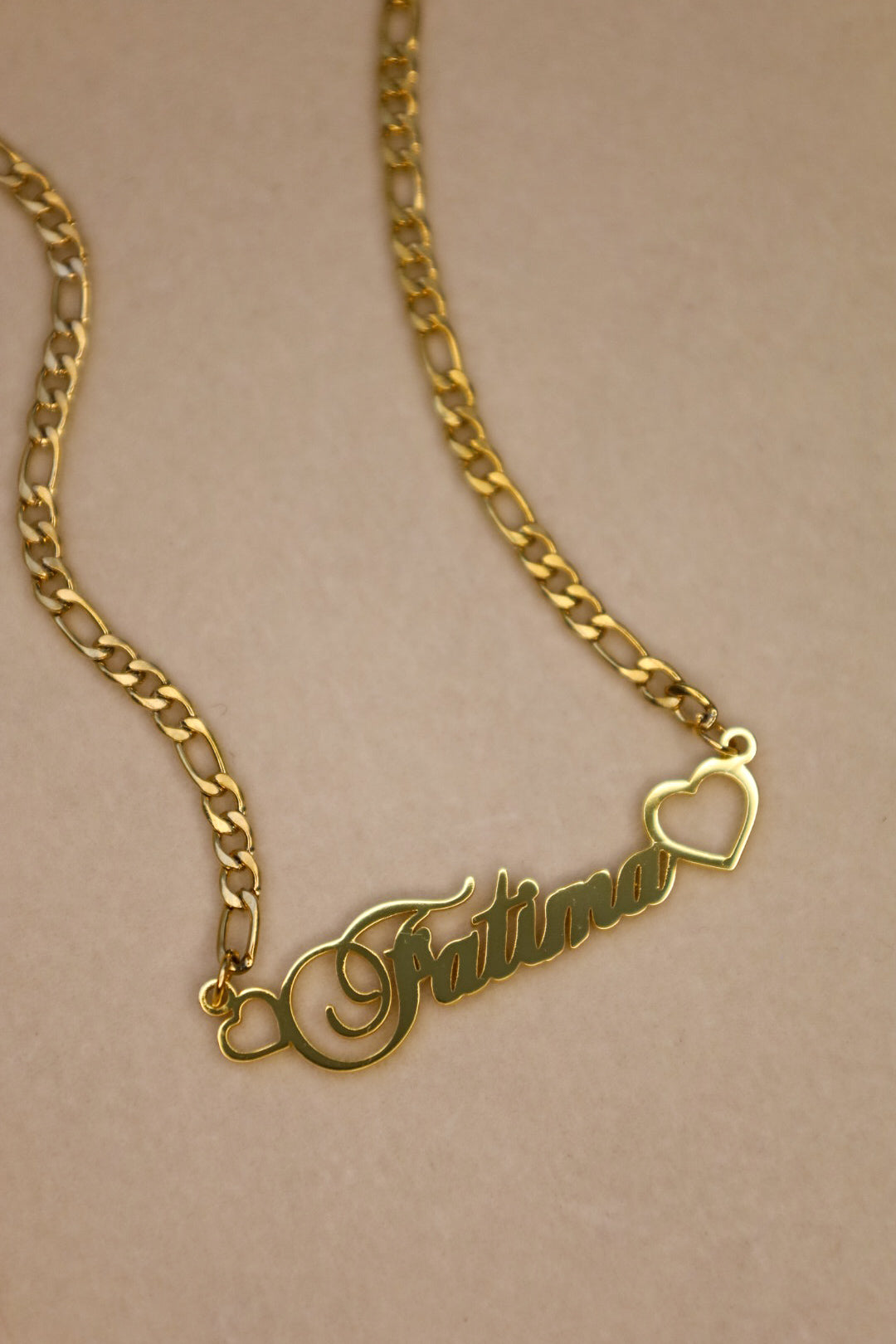 Dreamy Double Heart Name Necklace