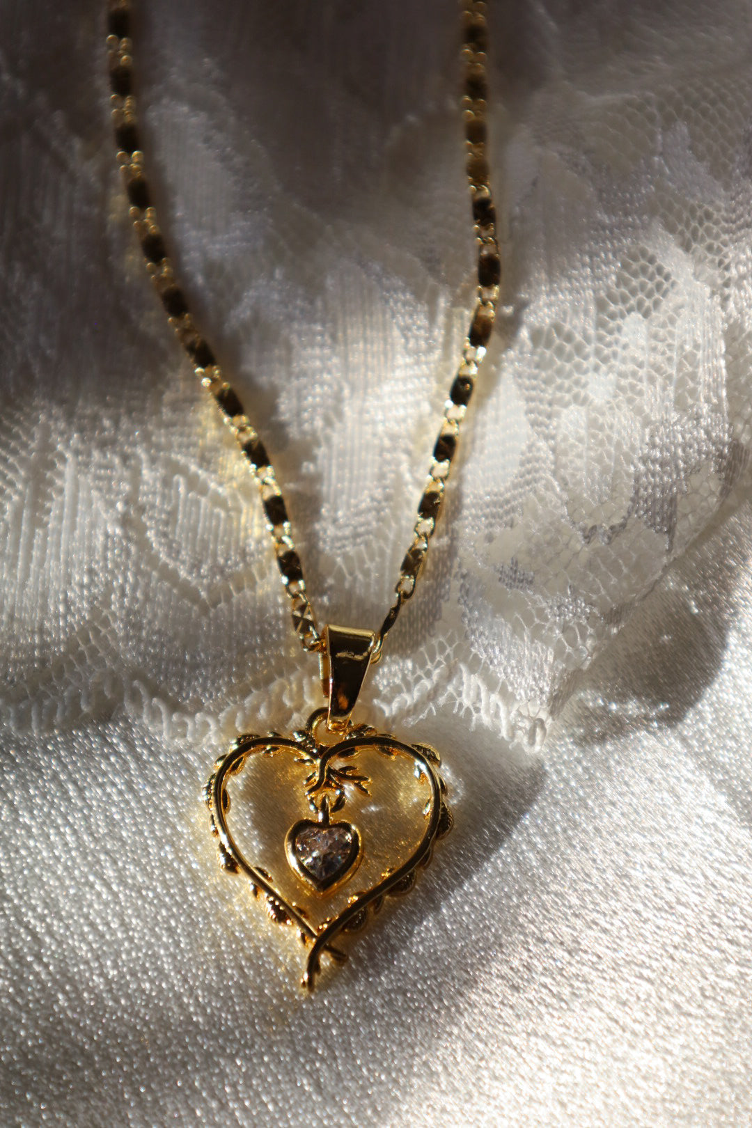 Yours truly heart necklace