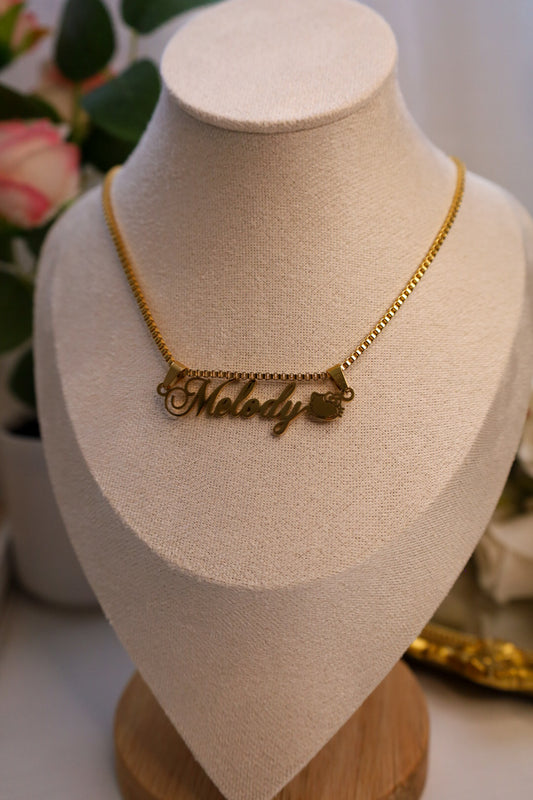Detachable HK custom name necklace