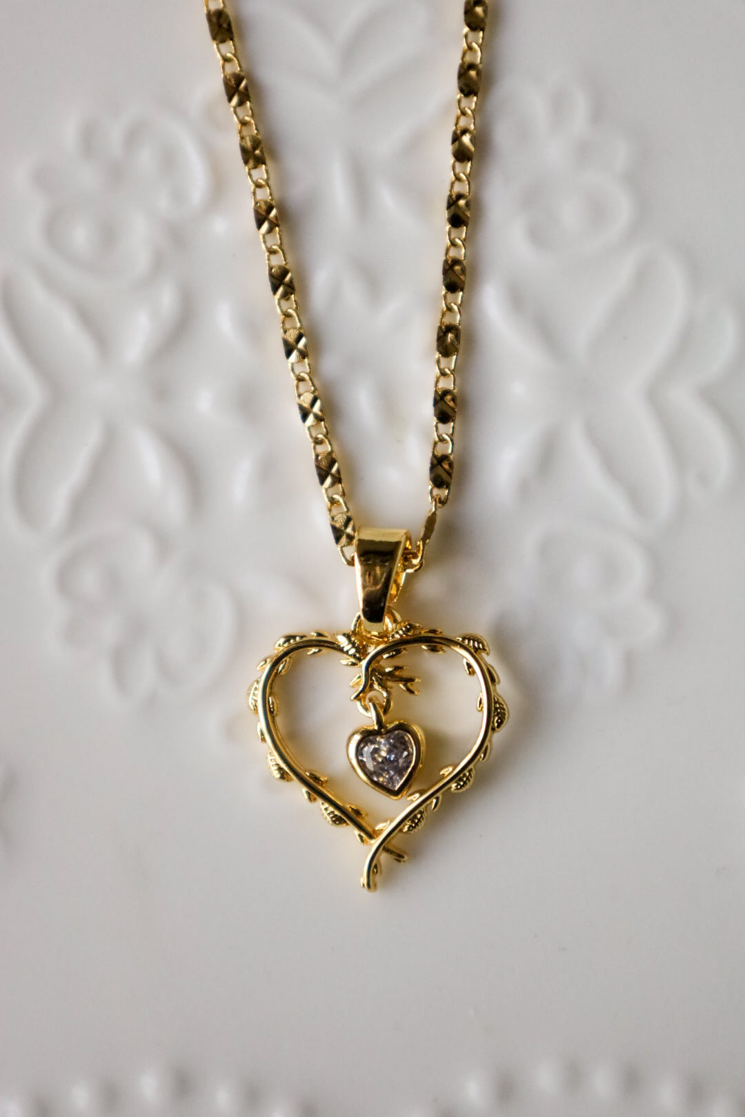 Yours truly heart necklace