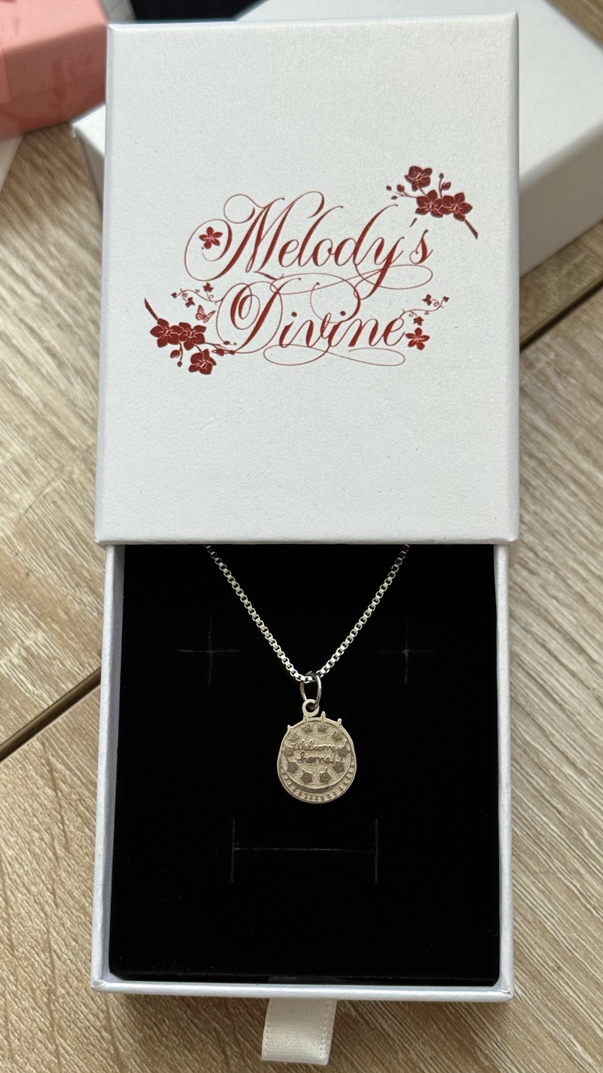 “Welcome Home” Coraline Necklace