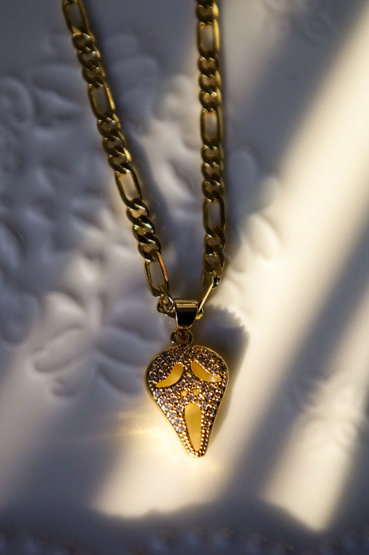 Ghost face necklace