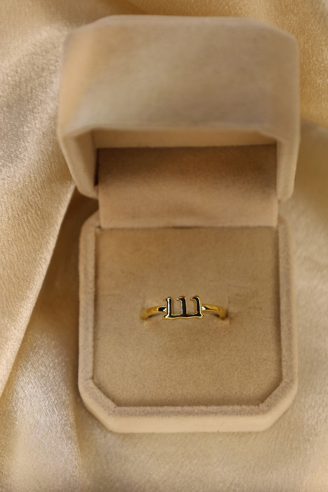 “111” Angel number ring (adjustable)