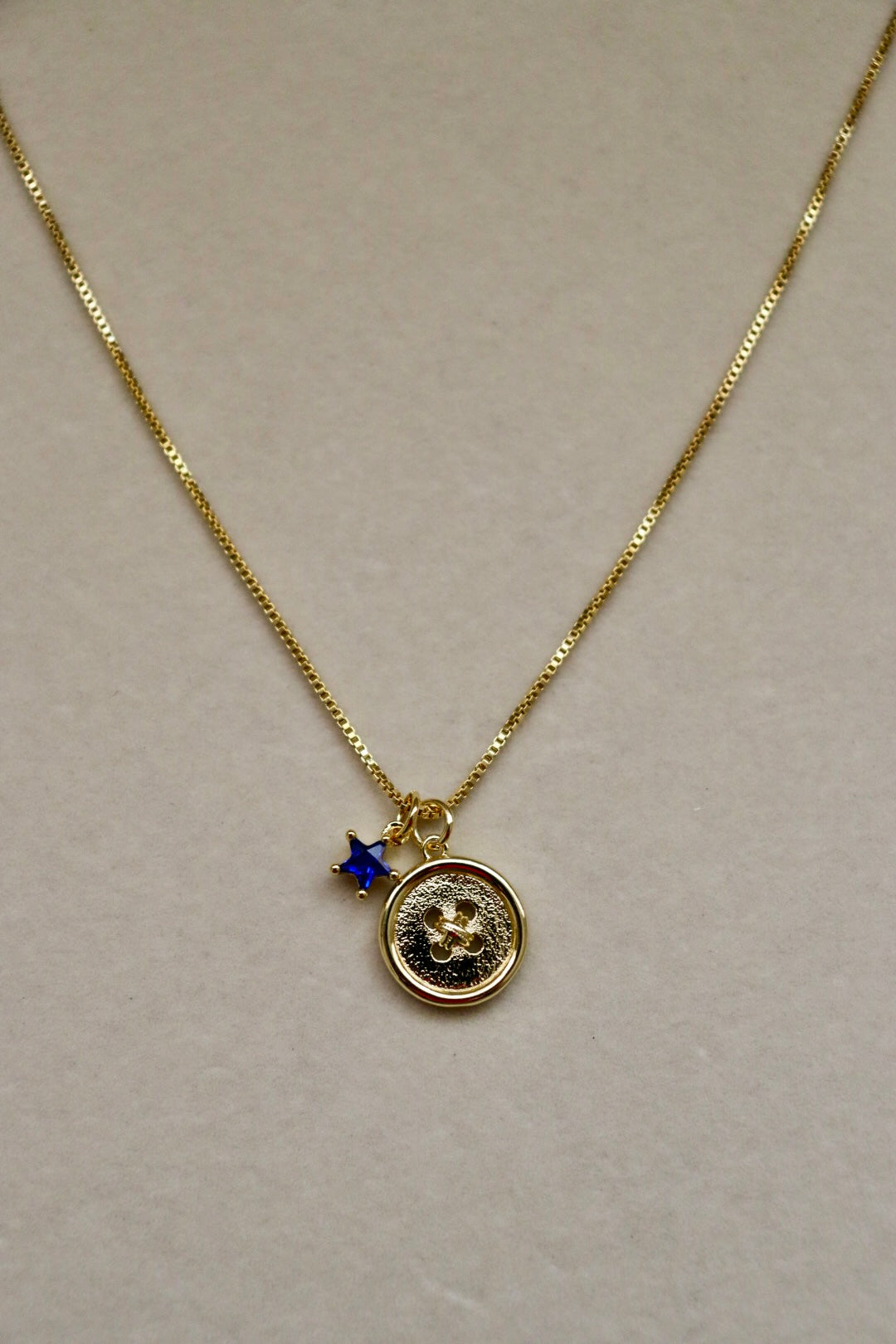 Coraline Button x Star Necklace