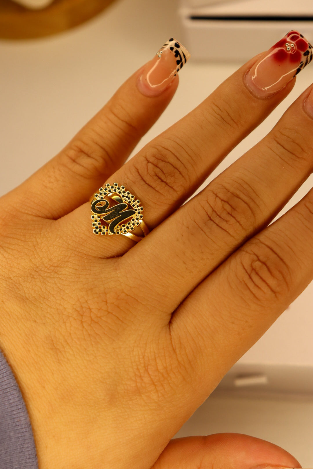 Divine Heart Initial Ring