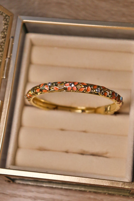 Pink Flower Bangle
