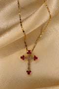 “Cecily” cross necklace