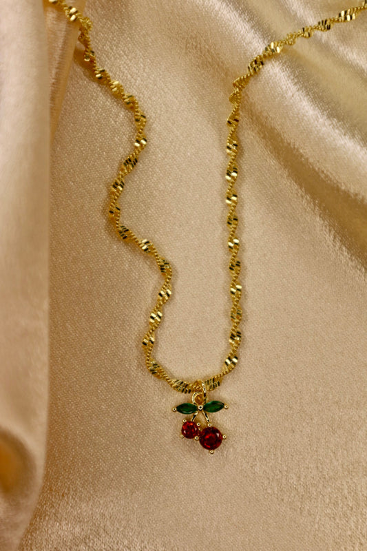“Cherry girl” necklace