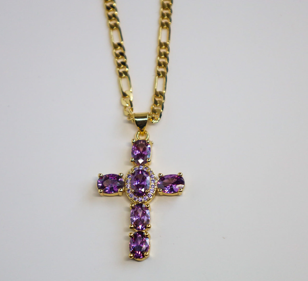 Rhea cross necklace