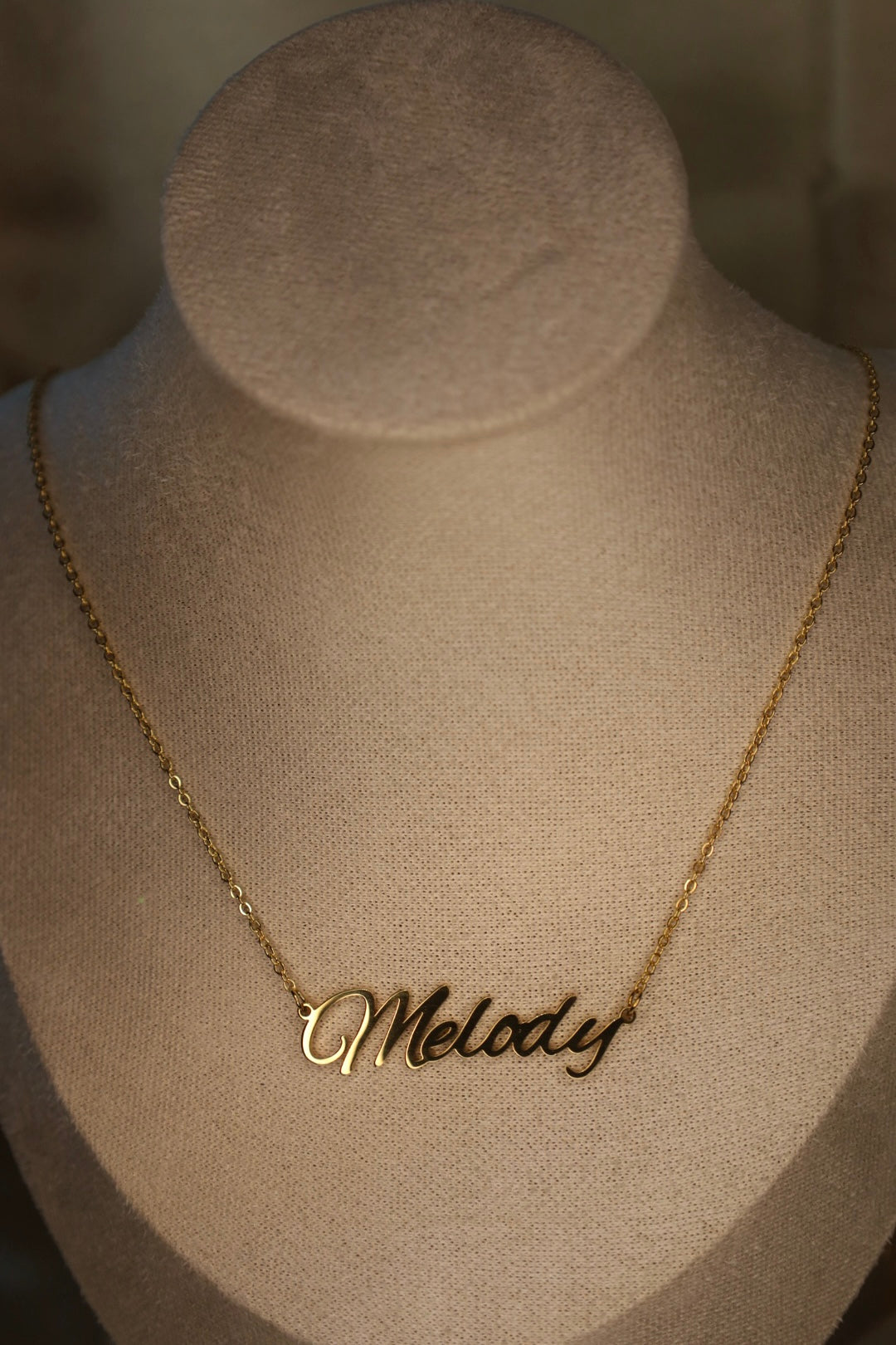 Dainty custom name necklace