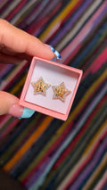 Icy Star Nugget Earrings