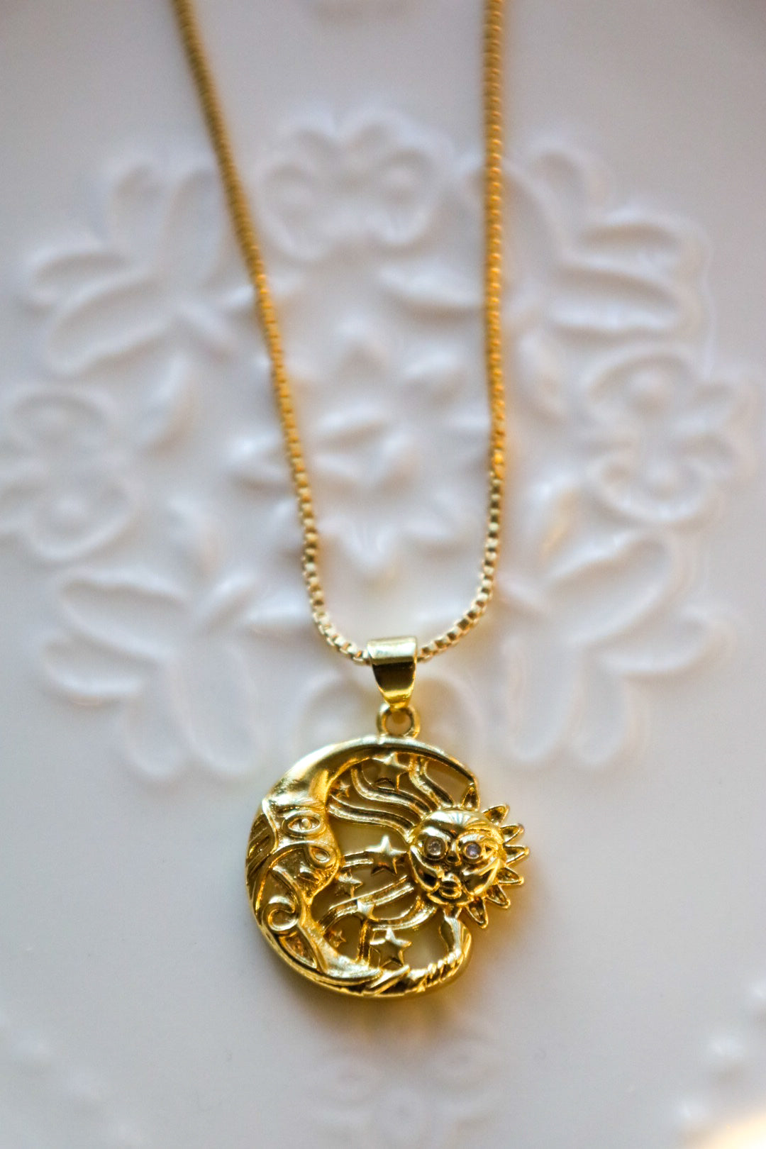 Sun x moon necklace