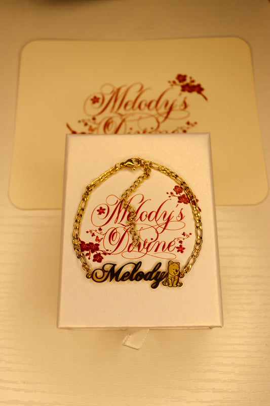 Winnie the Pooh Custom Name Bracelet