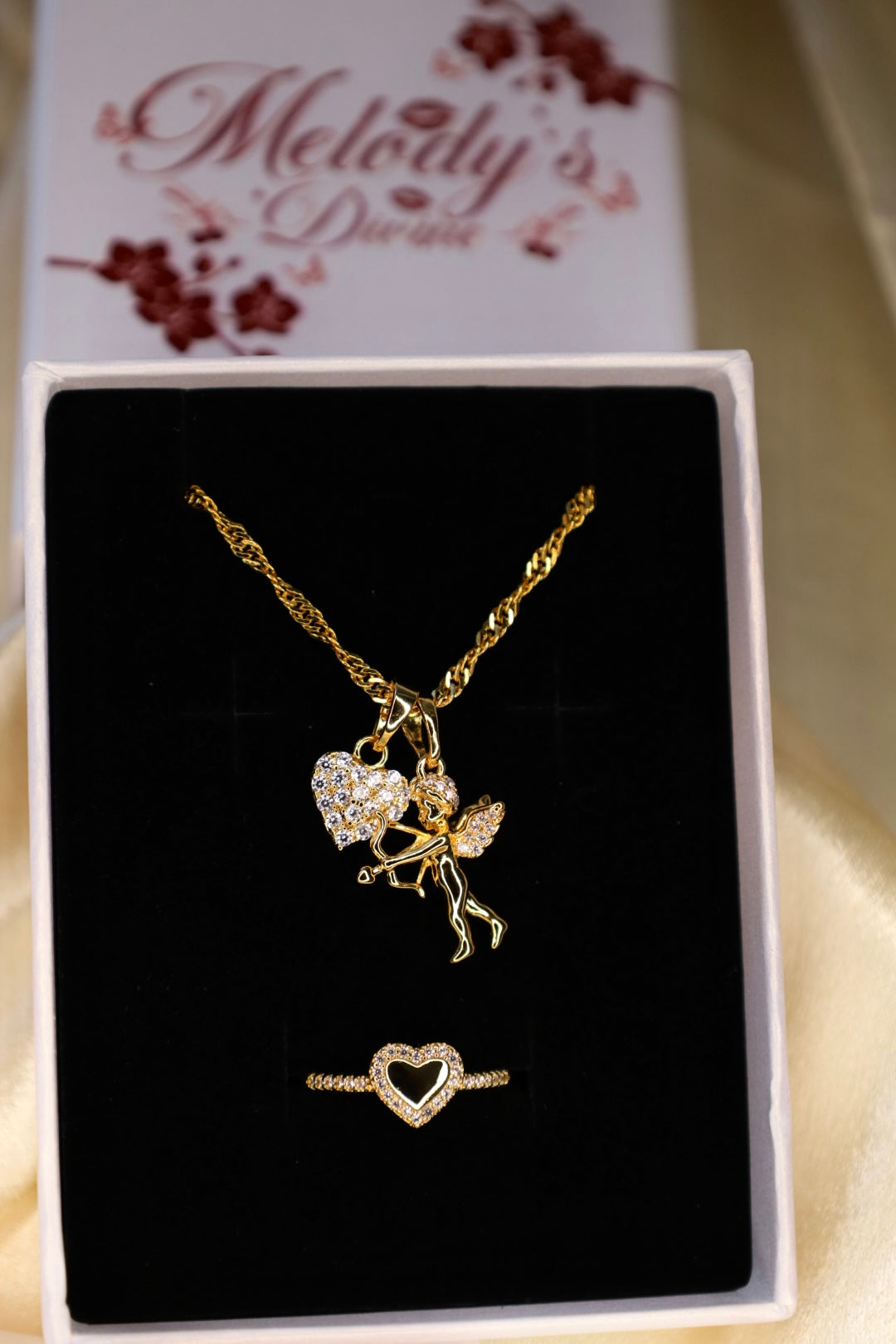 Angel energy necklace set