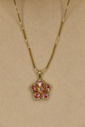 Pink azalea necklace