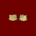 14k gold plated Hello Kitty Earrings